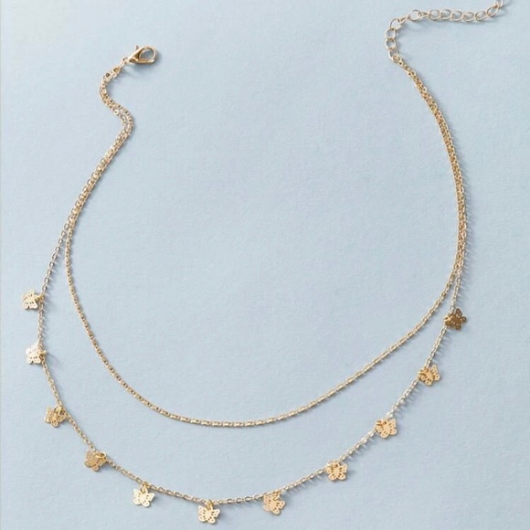3/$30 💛 Butterfly Layered Necklace - Picture 2 of 4